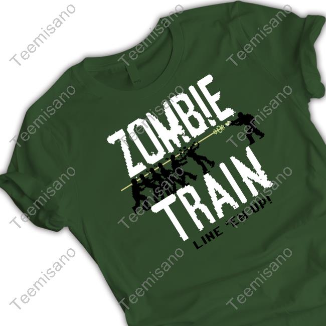 Zombie Train Line 'Em Up Tee Shirt