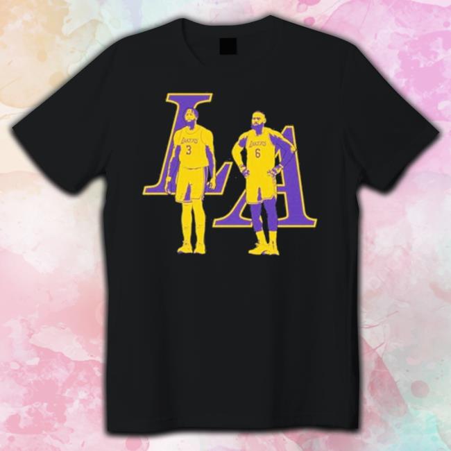 Lebron James Anthony Davis Los Angeles Lakers La shirt Lebron James Anthony Davis Los Angeles Lakers La shirt