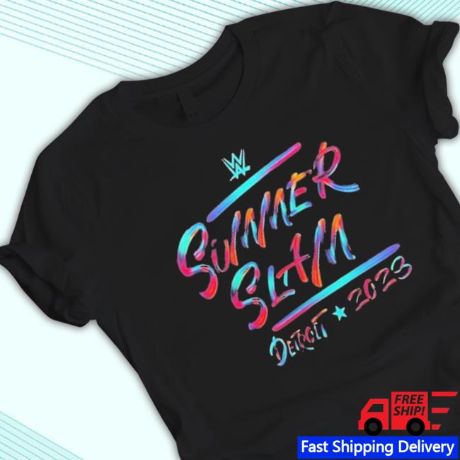 Summerslam 2023 Neon Paint Hoodie Summerslam 2023 Neon Paint Hoodie