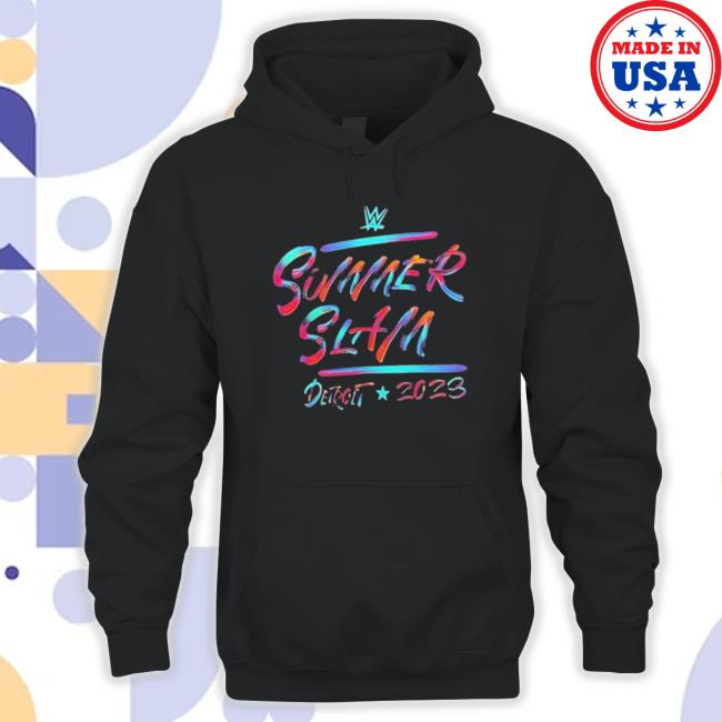 Summerslam 2023 Neon Paint Hoodie Summerslam 2023 Neon Paint Hoodie