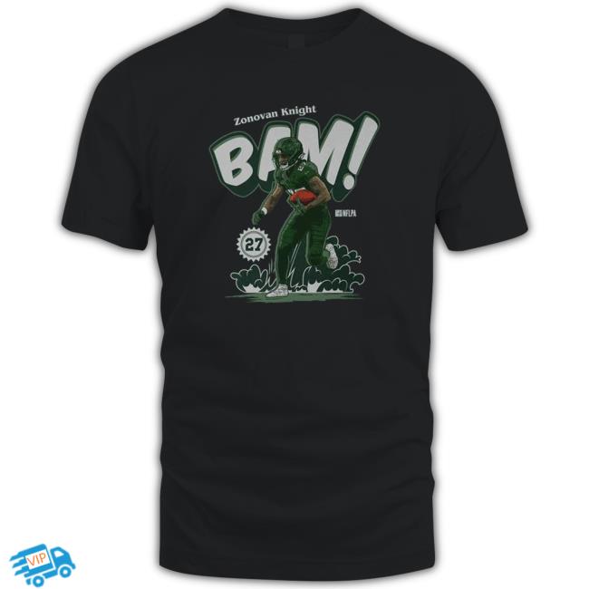 Zonovan Knight New York Jets Bam Card Football Signature Shirt