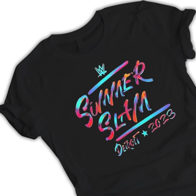 Summerslam 2023 Neon Paint Hoodie Summerslam 2023 Neon Paint Hoodie
