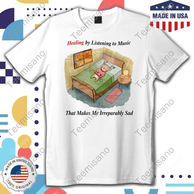 Jmcgg Healing By Listening To Music That Makes Me Irreparably Sad Hoodie Jmcgg Healing By Listening To Music That Makes Me Irreparably Sad Hoodie