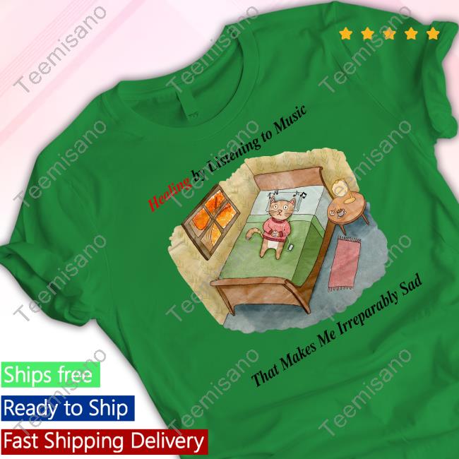 Jmcgg Healing By Listening To Music That Makes Me Irreparably Sad Hoodie Jmcgg Healing By Listening To Music That Makes Me Irreparably Sad Hoodie