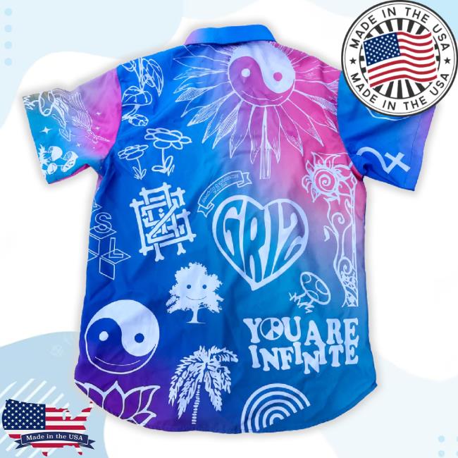 Official Griz Sun-Time Button Up New Shirt Official Griz Sun-Time Button Up New Shirt