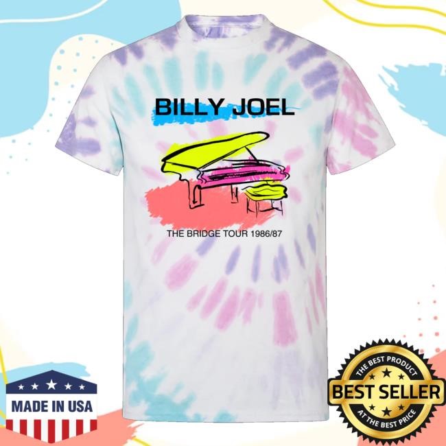 Billy Joel Shop The Bridge Tour 86/87 Piano Tie Dye Billy Joel Shop The Bridge Tour 86/87 Piano Tie Dye