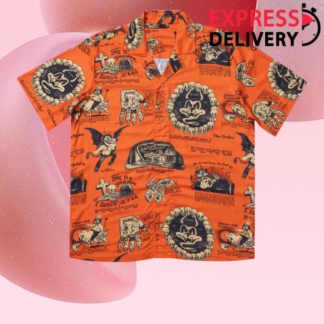 Official Beelzebud Red Hawaiian Shirt Dudes-Factory Merch Official Beelzebud Red Hawaiian Shirt Dudes-Factory Merch