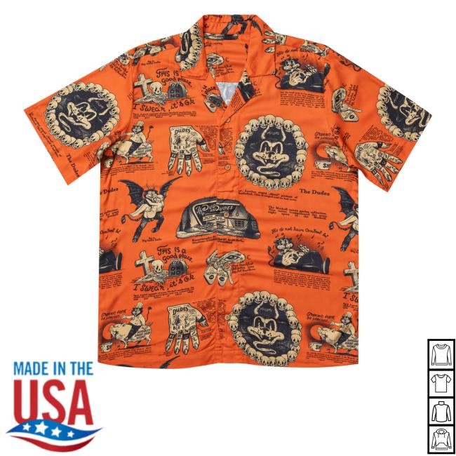 Official Beelzebud Red Hawaiian Shirt Dudes-Factory Merch Official Beelzebud Red Hawaiian Shirt Dudes-Factory Merch