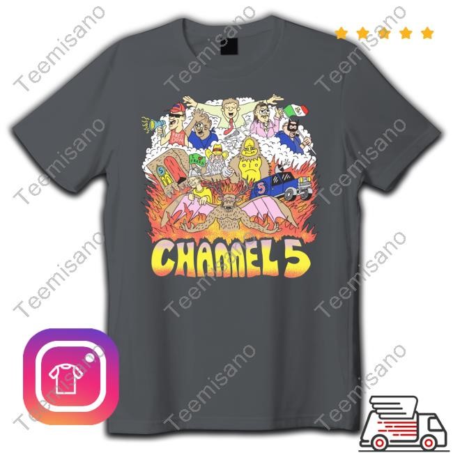 Channel5 Merch Characters Black T Shirt