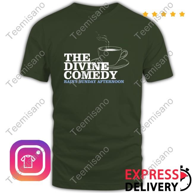 The Divine Comedy Merch Blue Rainy Sunday Afternoon Album Tee