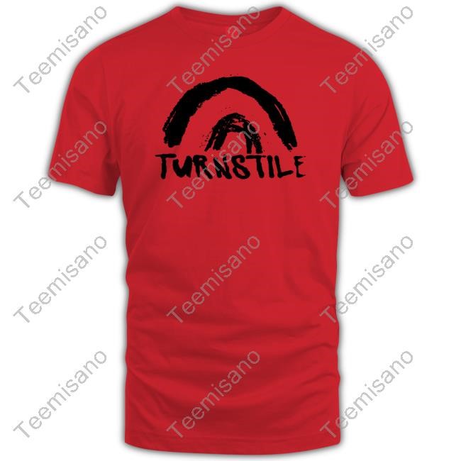 Turnstile Double Rainbow White Long Sleeve