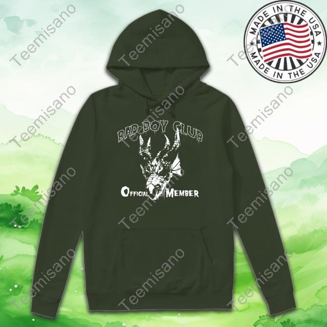 Below Average Man Hanes Beefy Bad Boy Club Official Member Hoodie Sweatshirt