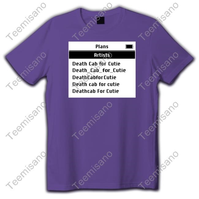 Limted Death Cab For Cutie Screen Shirt