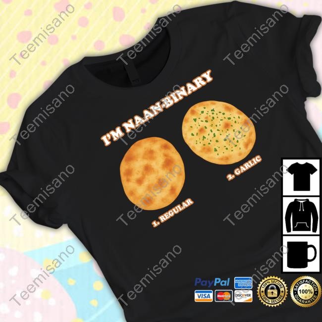 Orbitalclothing I'm Naan Binary Regular Garlic T Shirt