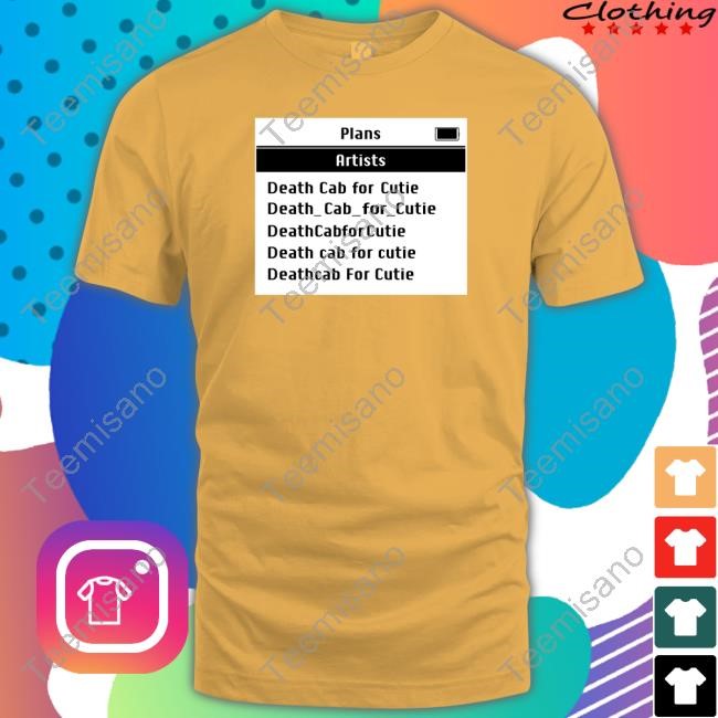 Death Cab For Cutie Screen Shirts